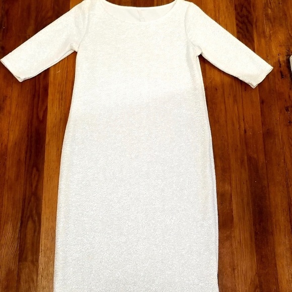 Beautiful White and Silver Dress! - Picture 3 of 4